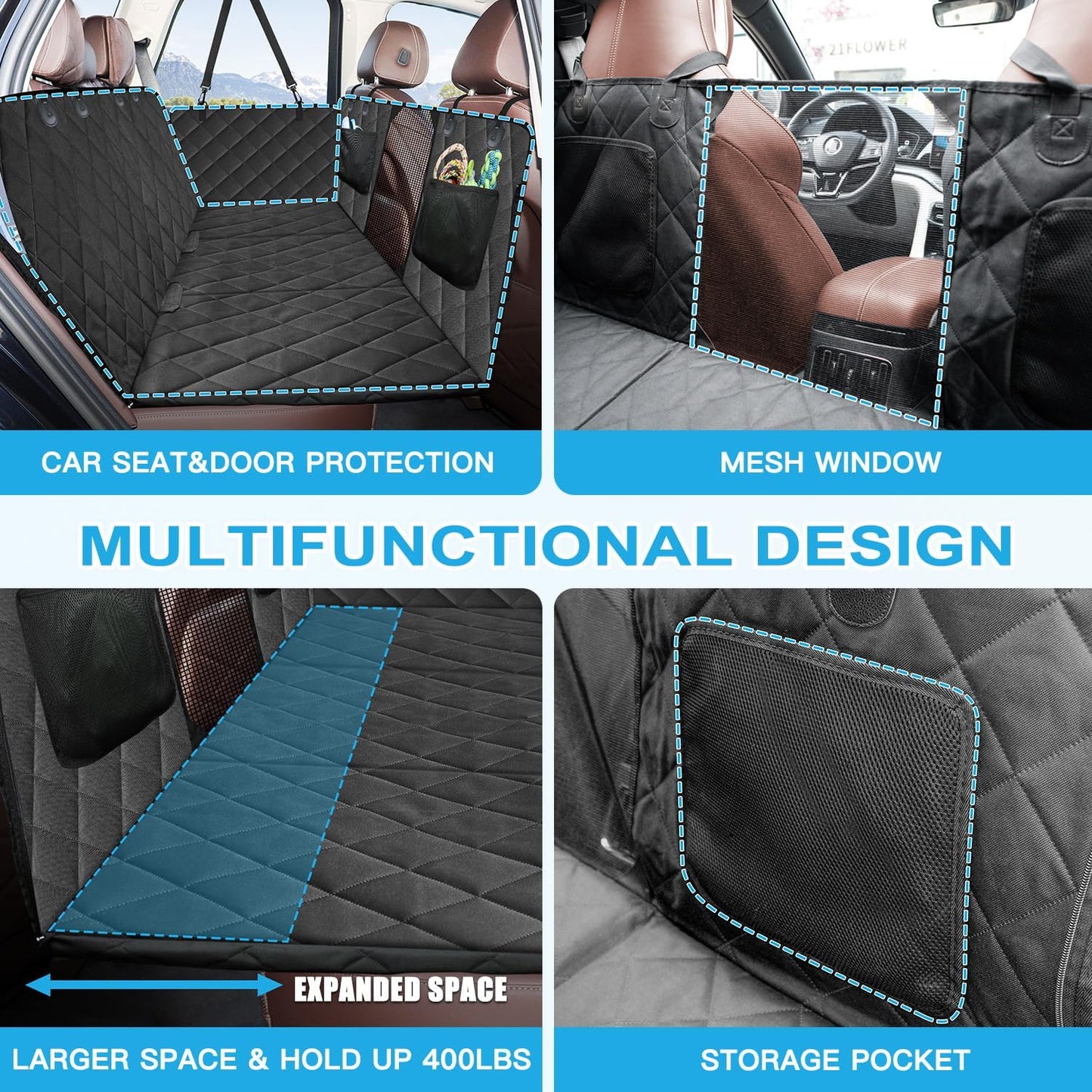 Yuli PupNest - Backseat Cover for Dog Owners