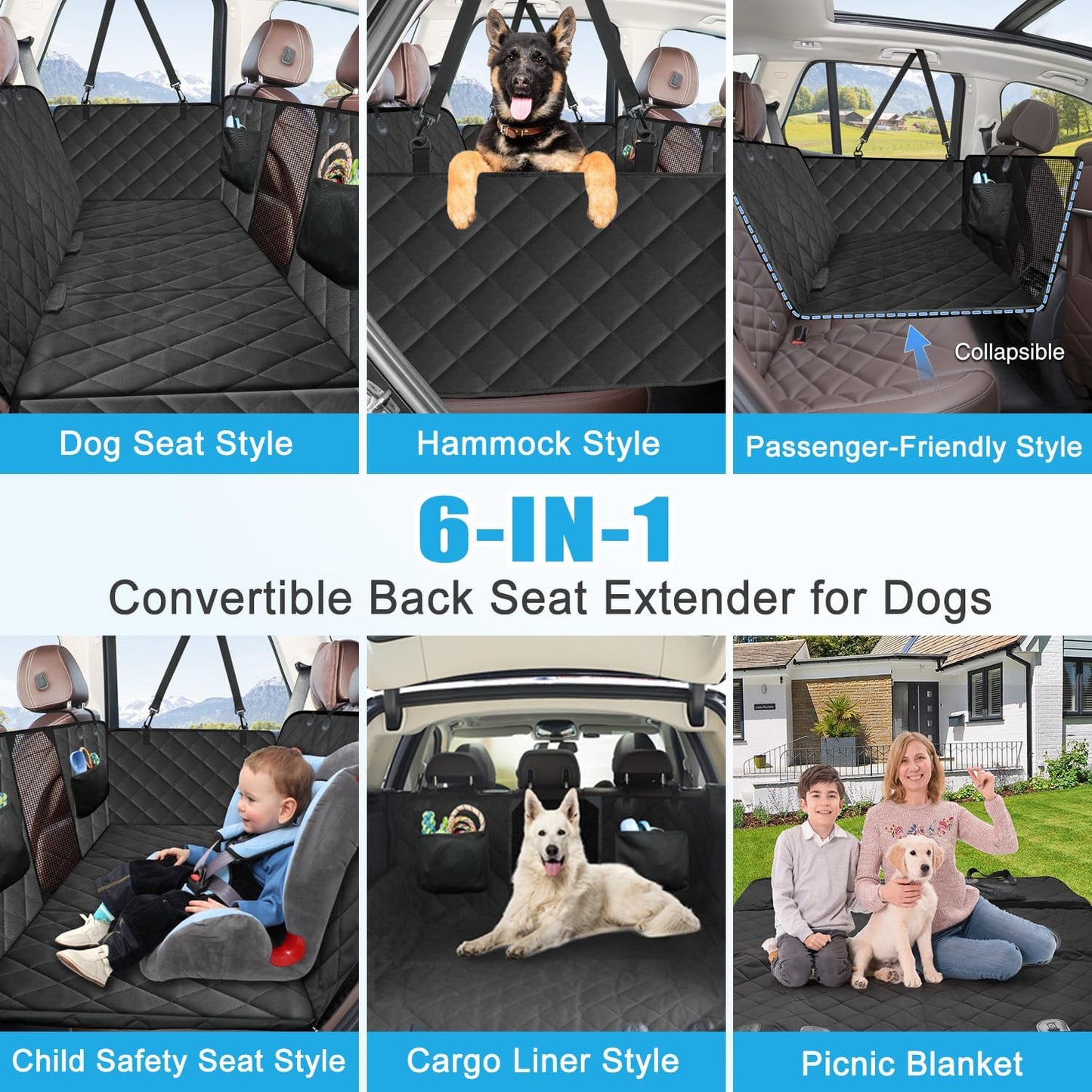 Yuli PupNest - Backseat Cover for Dog Owners
