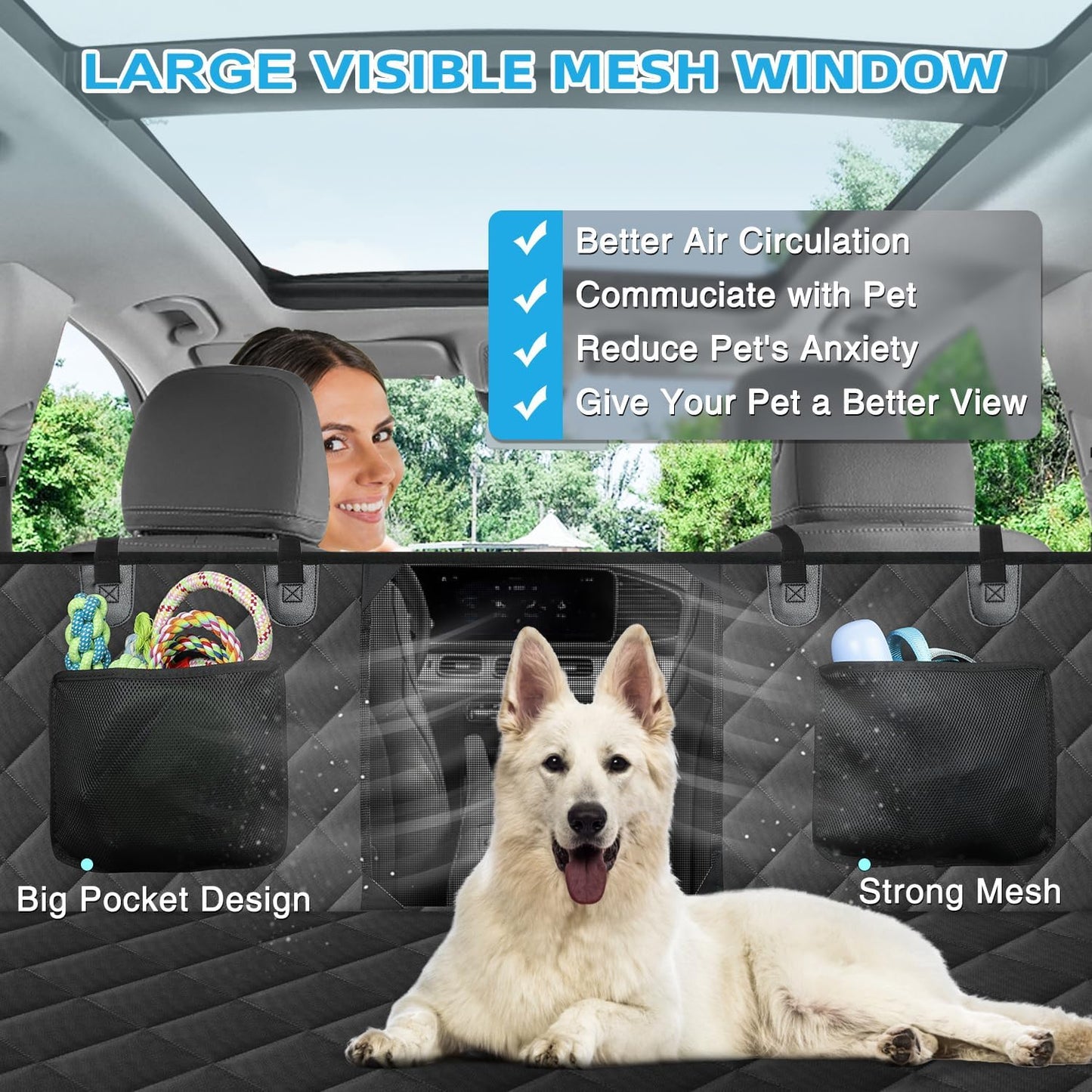 Yuli PupNest - Backseat Cover for Dog Owners